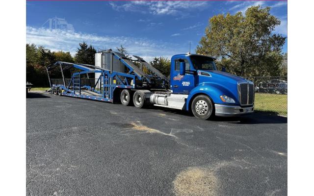 2015 Kenworth T680 Truck With 2015 Cottrell 7 Car Carrier Trailer