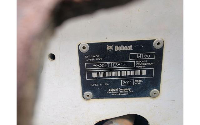 2014 Bobcat MT55 Mini Track Skid Steer For Sale in Kirkwood, Pennsylvania 17536