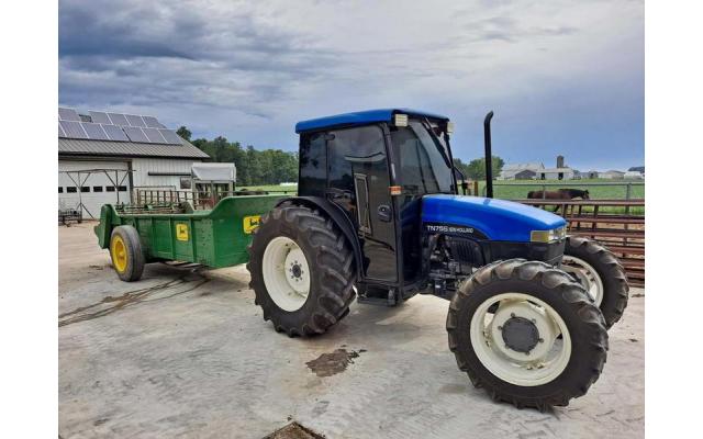2001 New Holland TN75S Tractor For Sale In Grabill, Indiana 46741