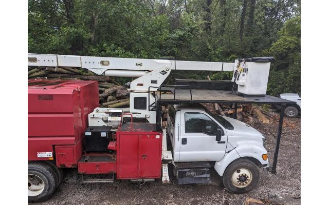 2007 Bandit Chipper w/2011 Bucket Truck , 2006 sterling Grapple Truck , 2022 Wheel loader