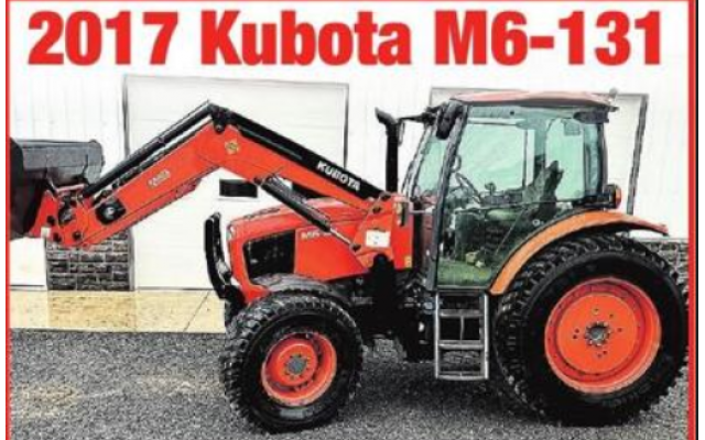 2017 Kubota M6-131 Tractor For Sale In Rushville, New York 14544